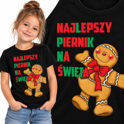 KOSZULKA DZIECIĘCA ŚWIĄTECZNA NAJLEPSZY PIERNIK